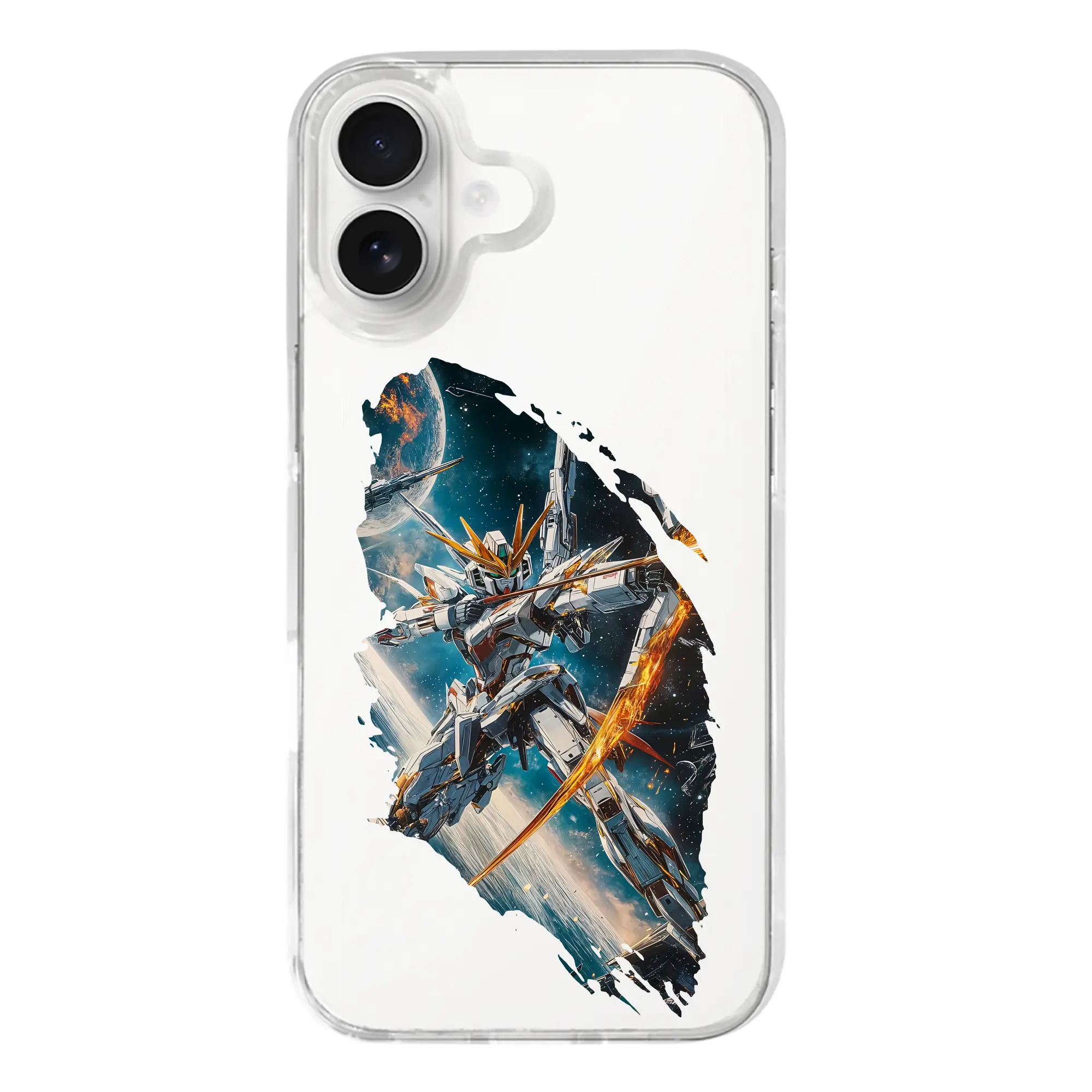 ガンダム グッズ,νガンダム - iPhone 17シリーズ 透明スマホケース – 薄型・耐衝撃・精密フィット保護カバー